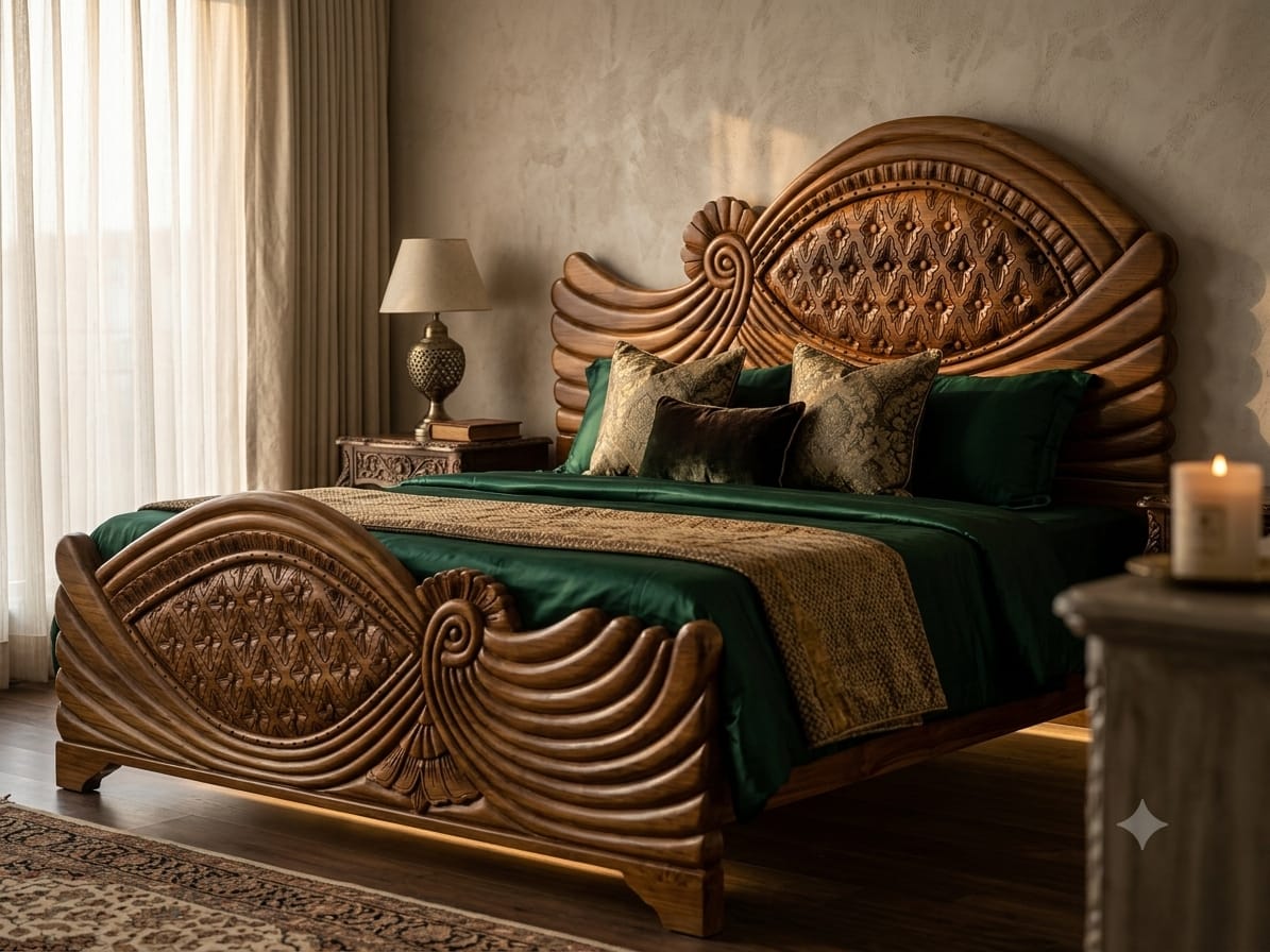 Teak wood bed product image